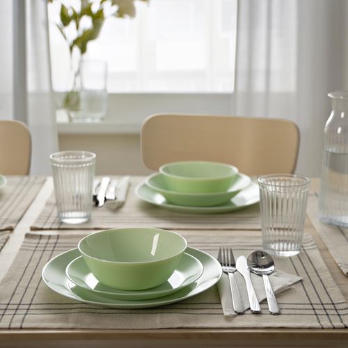 IKEA - OFTAST, cam kase, açık yeşil, 15 cm