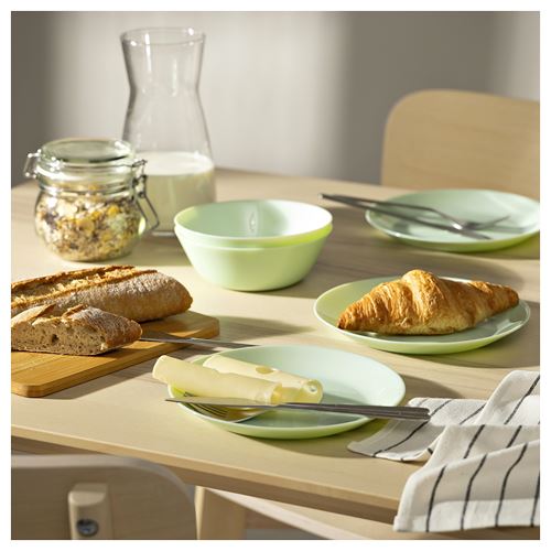 IKEA - OFTAST, tatlı tabağı, açık yeşil, 19 cm