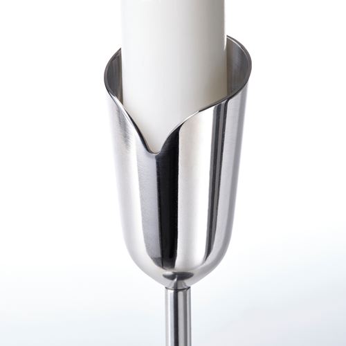 IKEA - PRAKTAND, candlestick, stainless steel