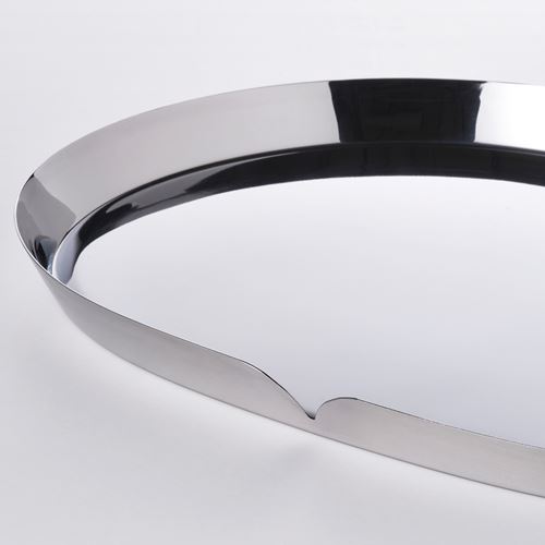 IKEA - PRAKTAND, mum tabağı, paslanmaz çelik, 35x26 cm