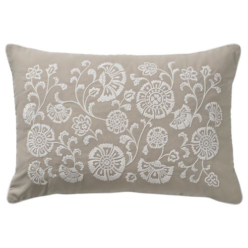 IKEA - MURSENAP, lace pillow, beige-white, 40x58 cm