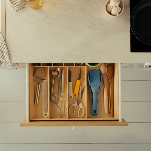 IKEA - UPPFYLLD, mutfak gereçleri seti, koyu gri-mavi