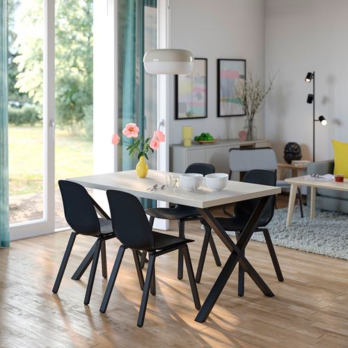 IKEA - SKALSTA, dining chair seat, plastic-black