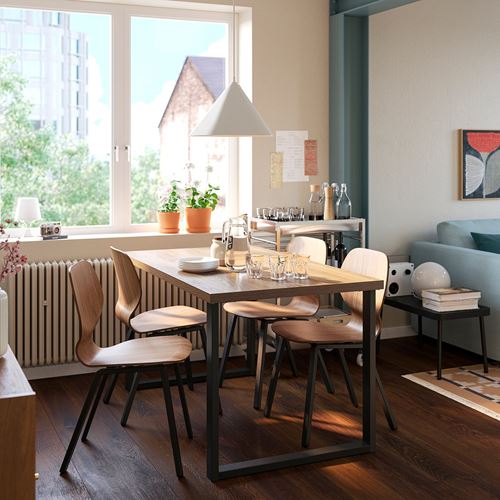 IKEA - SKALSTA, yemek sandalyesi oturma yeri, ceviz kaplama