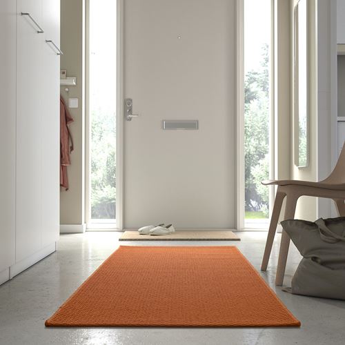 IKEA - MORUM, runner rug, orange, 80x200 cm