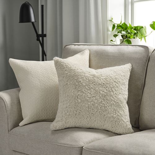 IKEA - NATNAVA, lace pillow cover, beige, 48x48 cm