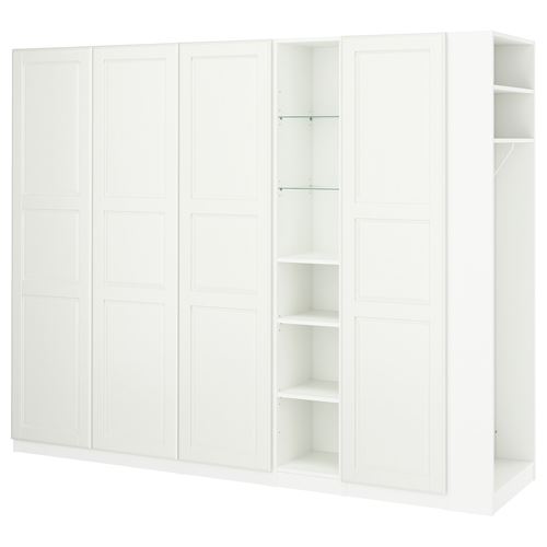 IKEA - PAX/TYSSEDAL, PAX wardrobe, white, 255x60x201 cm