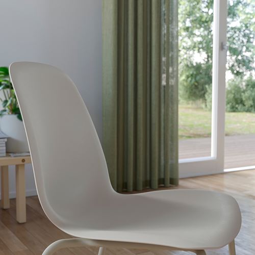 IKEA - SKALSTA, yemek sandalyesi oturma yeri, plastik-bej