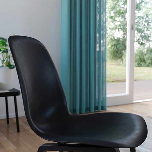 IKEA - SKALSTA, dining chair seat, plastic-black