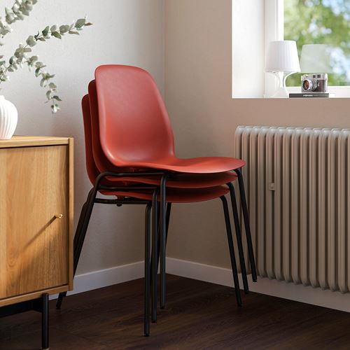 IKEA - SKALSTA, chair, red-black/grey