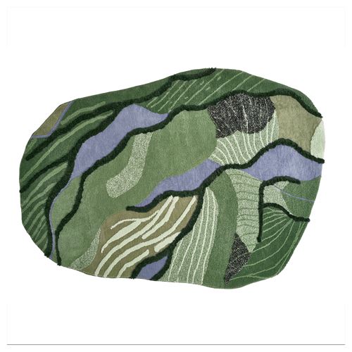 IKEA - GREJSIMOJS, çocuk halısı, yeşil, 153x215 cm