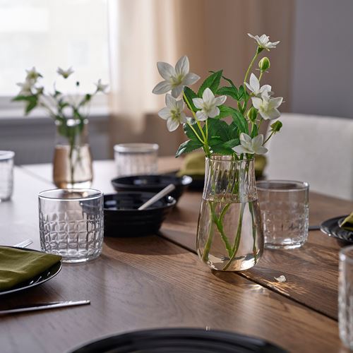 IKEA - PASKÖTRAD, cam vazo, açık kahverengi, 13.5 cm