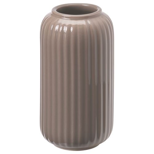 IKEA - STILREN, stoneware plant vase, dark grey/beige, 12 cm