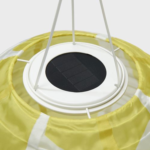 IKEA - SOLVINDEN, LED solar-powered lighting, yellow-grey, 30 cm