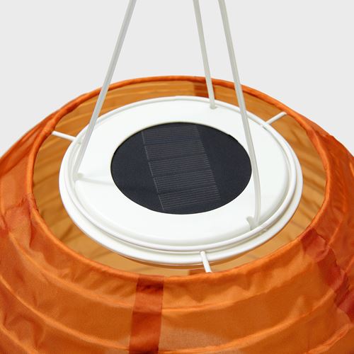 IKEA - SOLVINDEN, LED solar-powered lighting, orange, 22 cm