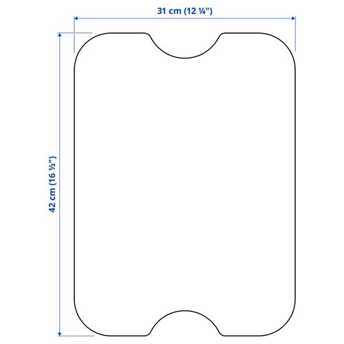 IKEA - NORRAVA, servis arabası kapağı-tepsi, bambu, 42x31 cm