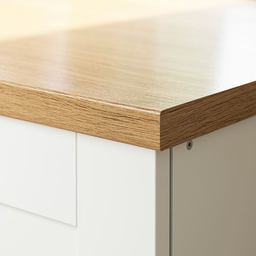 IKEA - KNOXHULT, köşe mutfak dolabı kombinasyonu, dekoratif beyaz