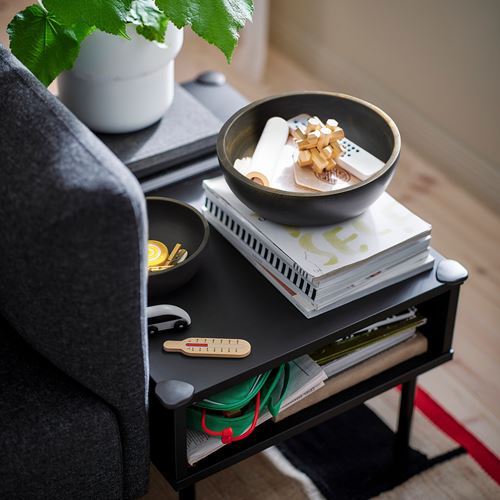 IKEA - PINNLILJA, akasya servis kasesi, koyu kahverengi