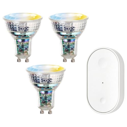 IKEA - KAJPLATS, aydınlatma seti, Işık rengi: Ayarlanabilir, GU10
