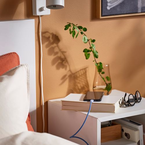 IKEA - LILLHULT, USB-C - USB-C kablo, lila, 3.0 m