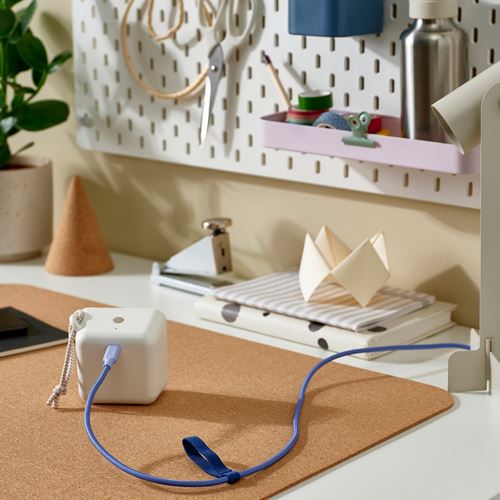 IKEA - LILLHULT, USB-C - USB-C kablo, lila, 3.0 m