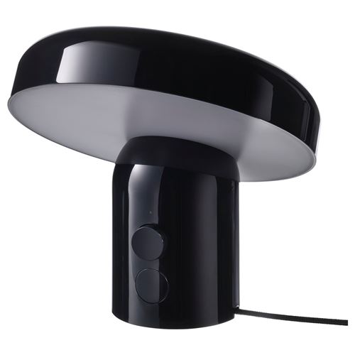 IKEA - BLOMPRAKT, bluetooth hoparlörlü lamba, siyah, 22 cm