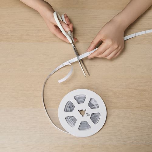 IKEA - KABBLEKA, LED'li aydınlatma şeridi, Işık rengi: Ayarlanabilir renkli ve beyaz, 3 m