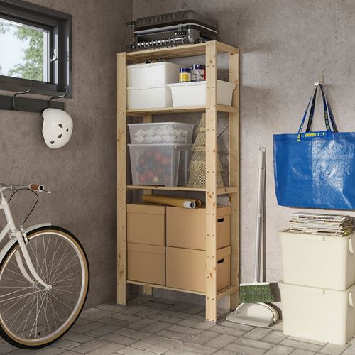 IKEA - HEJNE, shelving unit, pine, 78x31x172 cm