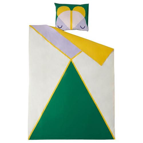 IKEA - GREJSIMOJS, çocuk nevresim takımı, çok renkli, 150x200/50x60 cm