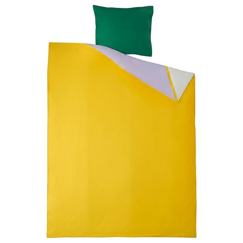 IKEA - GREJSIMOJS, çocuk nevresim takımı, çok renkli, 150x200/50x60 cm