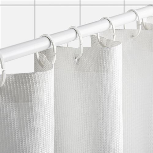 IKEA - BORSTALOE, duş perdesi, beyaz, 180x200 cm