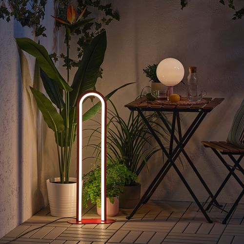 IKEA - SOLVINDEN, floor lamp, red
