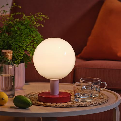 IKEA - SOLVINDEN, LED decoration lighting, red/light pink, 26 cm