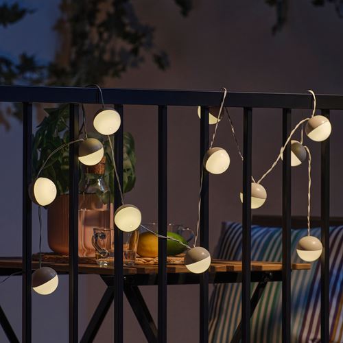 IKEA - SOLVINDEN, lighting chain, beige-white