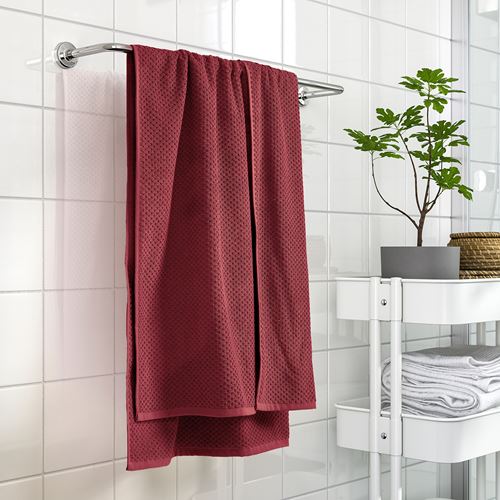 IKEA - GULVIAL, banyo havlusu, koyu kırmızı, 70x140 cm