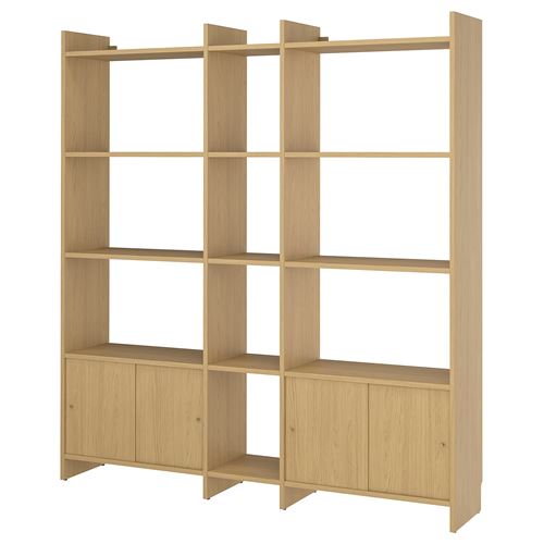 storage combination with sliding doors