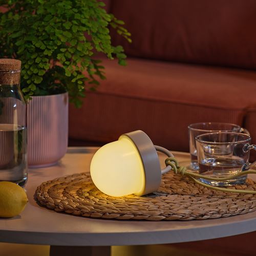 IKEA - SOLVINDEN, LED solar-powered lighting, beige, 10 cm