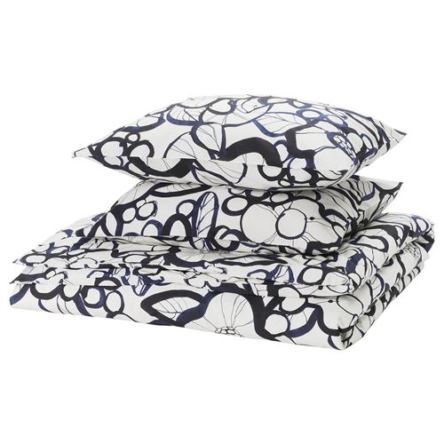 IKEA - HARLIR, double quilt cover and 2 pillowcases, multicolour, 240x220/50x60 cm
