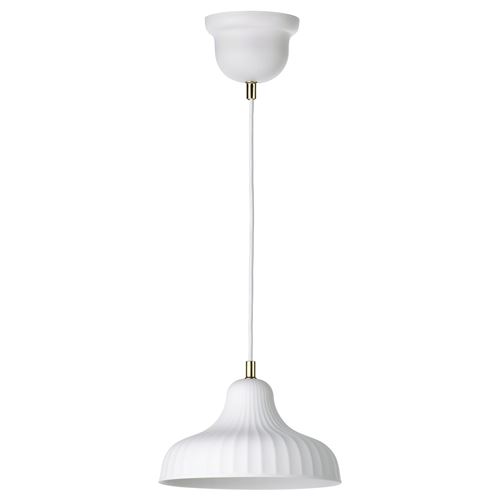 IKEA - SKIVTOFS, pendant lamp, off white, 24 cm