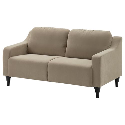 IKEA - GULLVALLA, 2-seat sofa, silkeryd dark gray-beige