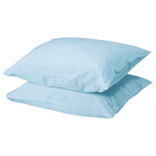 IKEA - DVALA, pillowcase, light blue, 50x60 cm