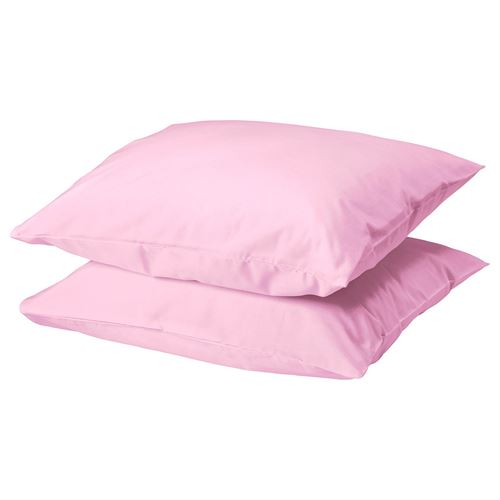 IKEA - DVALA, pillowcase set of 2, pink, 50x60 cm