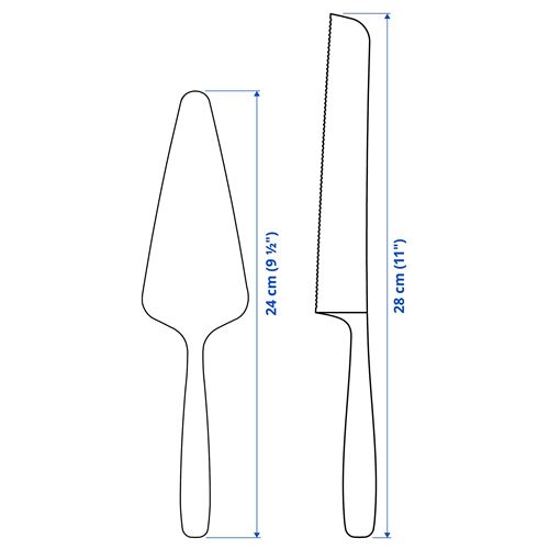 IKEA - TILLAGD, servis takımı, pirinç rengi