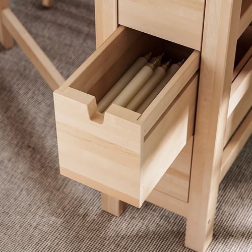 IKEA - NORDEN, katlanır mutfak masası, huş, 2-4 kişilik