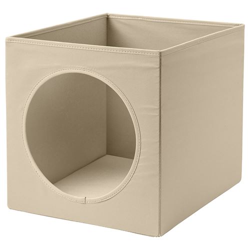 IKEA - UTSADD, cat house, beige, 33x38x33 cm