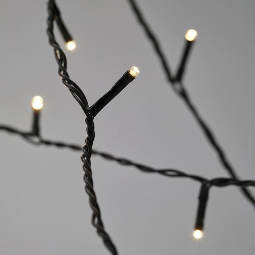 IKEA - GETKAL, aydınlatma zinciri, siyah, 4.5 m