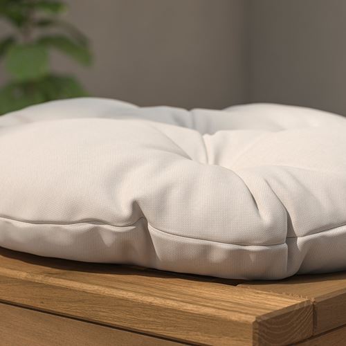 IKEA - KUDDARNA, outdoor chair pad, light grey/beige, 35 cm