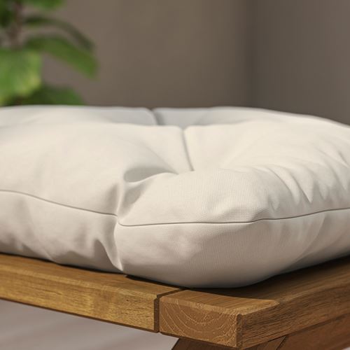 IKEA - KUDDARNA, outdoor chair pad, light grey/beige, 36x32 cm