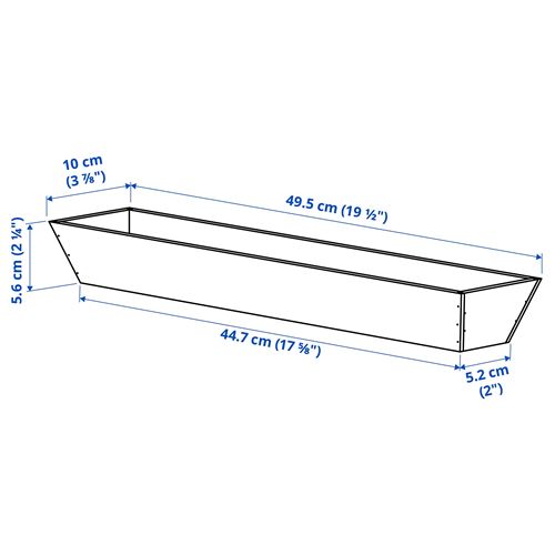 IKEA - UPPDATERA, drawer organizer, bamboo, 10x50 cm