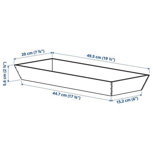 IKEA - UPPDATERA, çekmece düzenleyici, bambu, 20x50 cm